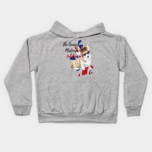 THE QUEEN'S PLATINUM JUBILEE CORGI Kids Hoodie